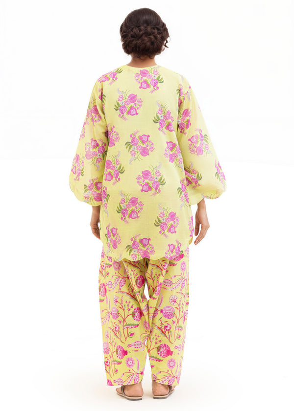 Green-Slub-Lawn-2 Piece (WP2PPBS26B1F3)