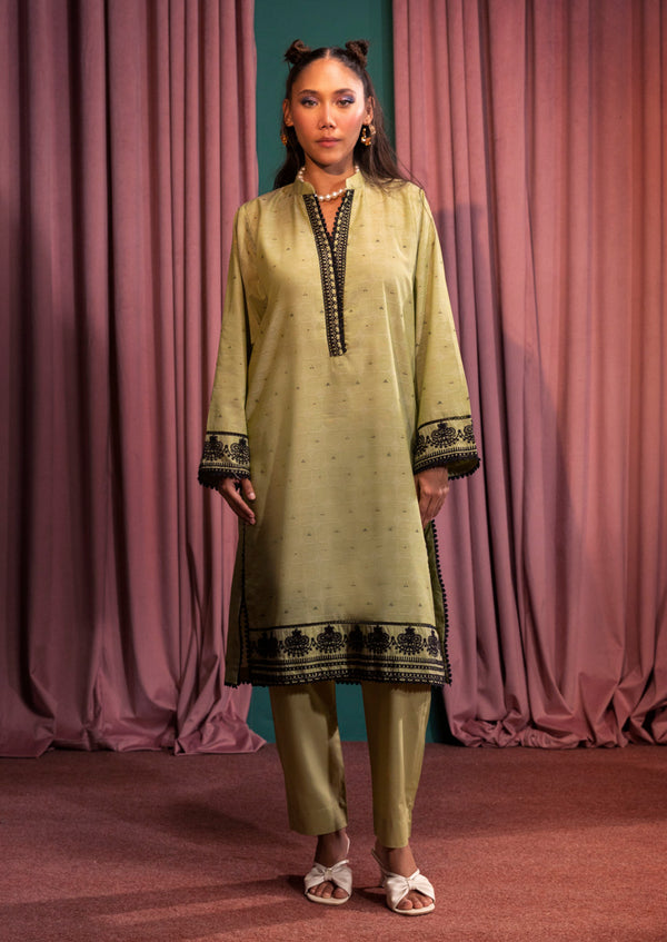 S-Green-Jacquard-2 Piece (WP2PSFS25SA3)