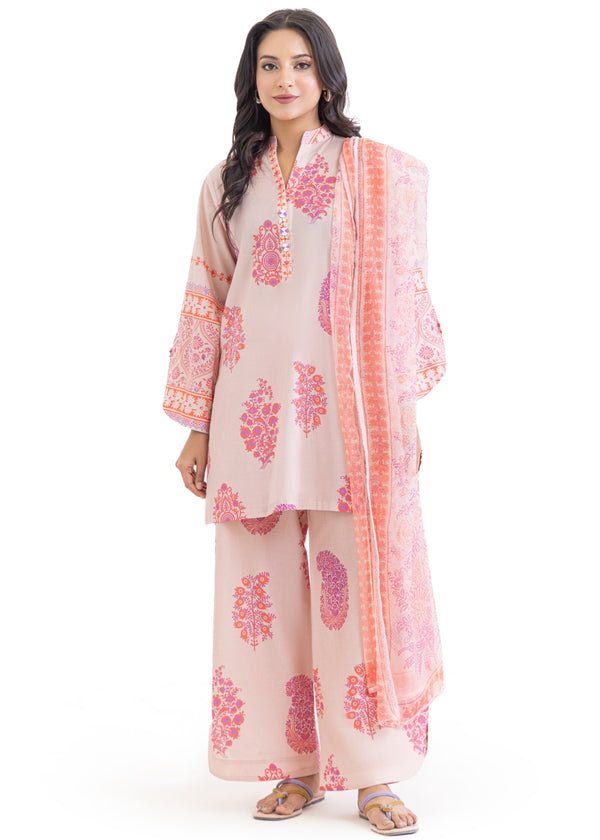L-Pink-Lawn-3 Piece (WP3PPBS26B1F42)