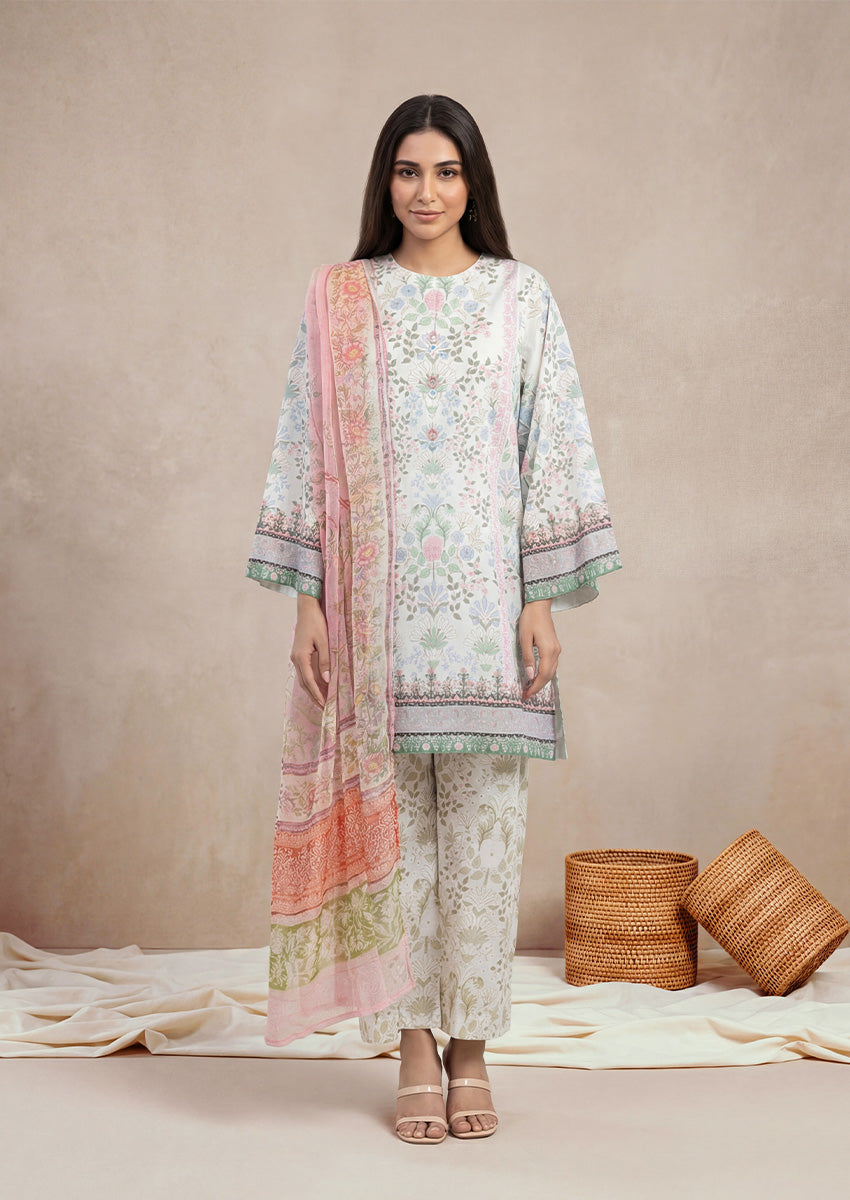 Bonanza Satrangi Beige-Lawn-3 Piece (WP3PPBS26B1F43), view 1