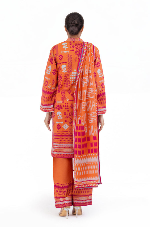 Orange-Slub-Lawn-3 Piece (WP3PPBS26B2M47)