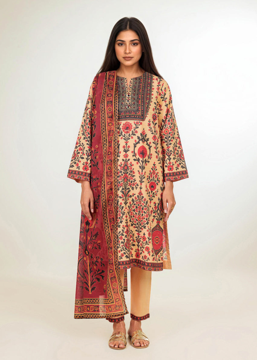 Bonanza Satrangi Cream-Textured-3 Piece (WP3PPBW25B10N41), view 1