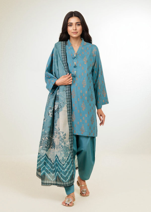 Blue-Jacquard-3 Piece (WP3PPBW25B11D18)