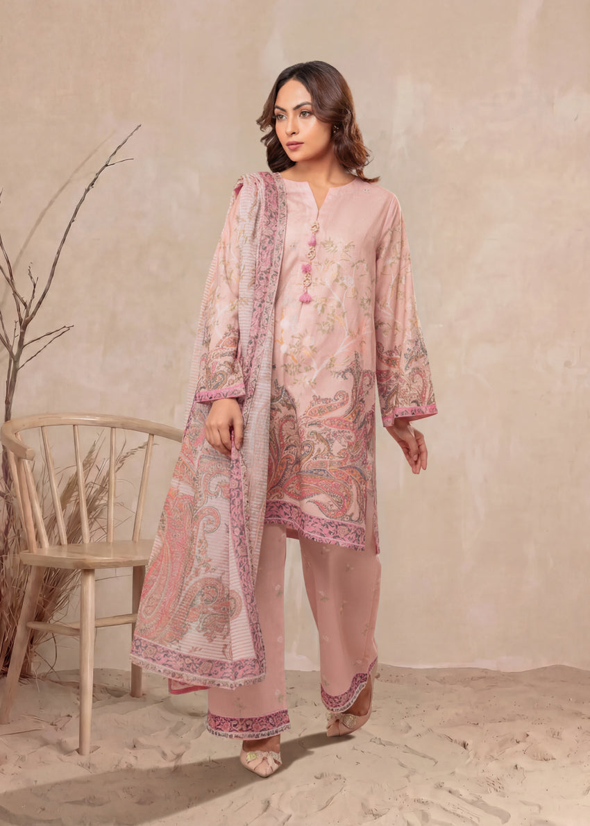 Bonanza Satrangi Coral-Self-Jacquard-3 Piece (WP3PPBW25B11D25), view 1