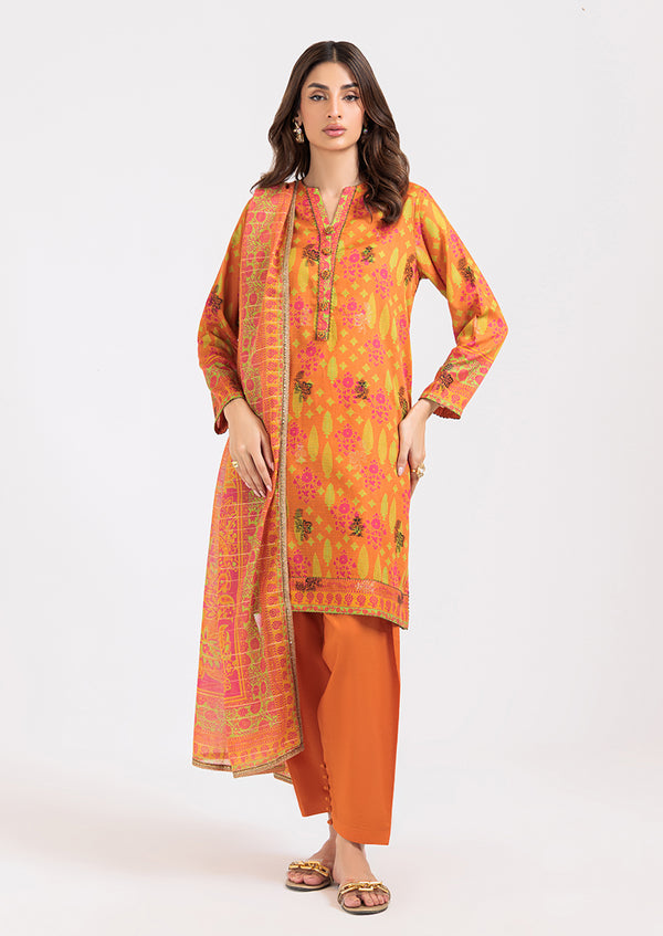 Orange-Jacquard-3 Piece (WP3PPSS25ZA4)