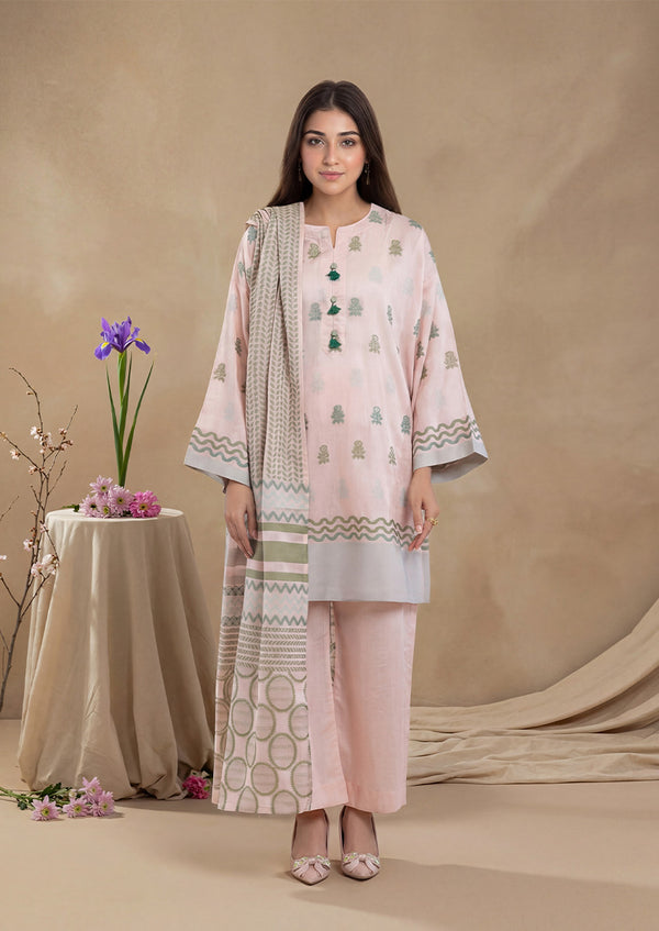 Apricot-Jacquard-3 Piece (WP3PSBS26B1F25)