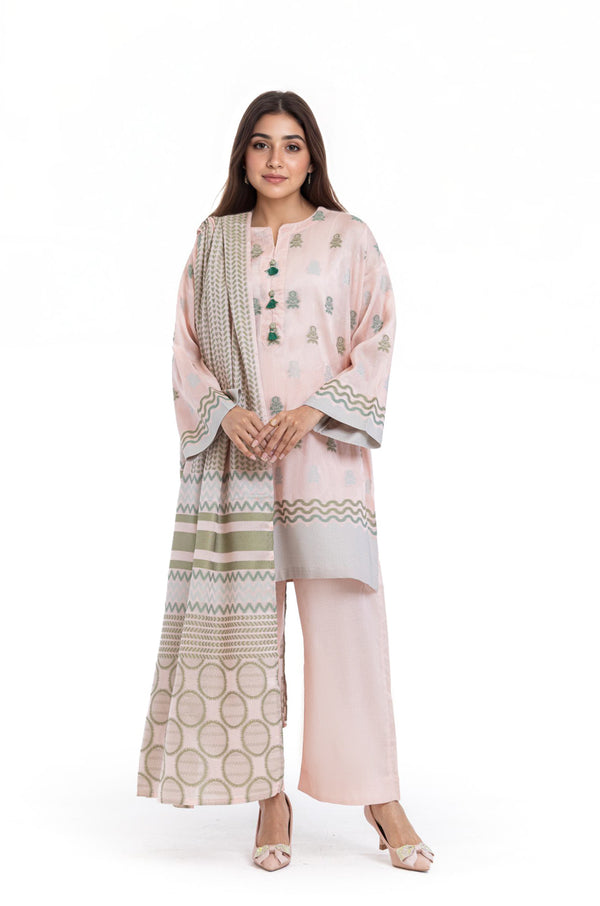 Apricot-Jacquard-3 Piece (WP3PSBS26B1F25)