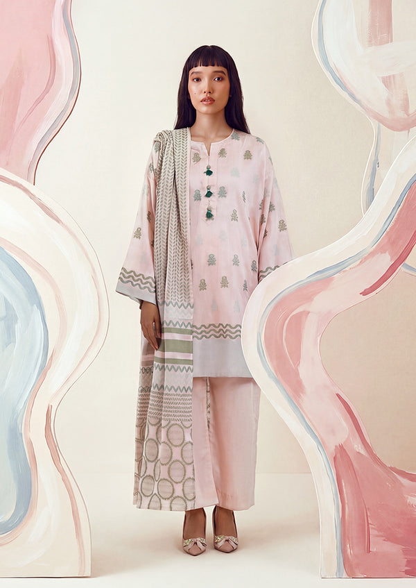 Apricot-Jacquard-3 Piece (WP3PSBS26B1F25)