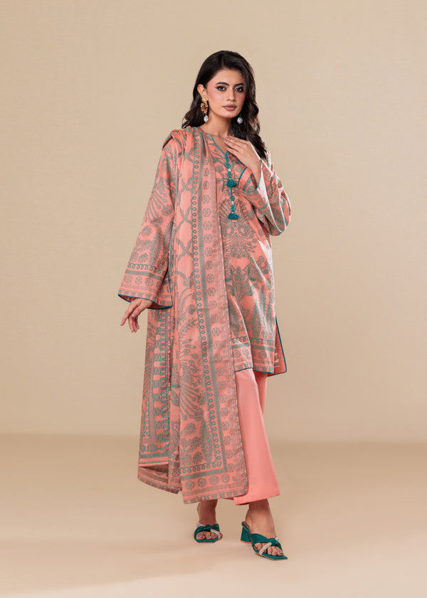 Peach-Jacquard-3 Piece (WP3PSBS26B2M28)