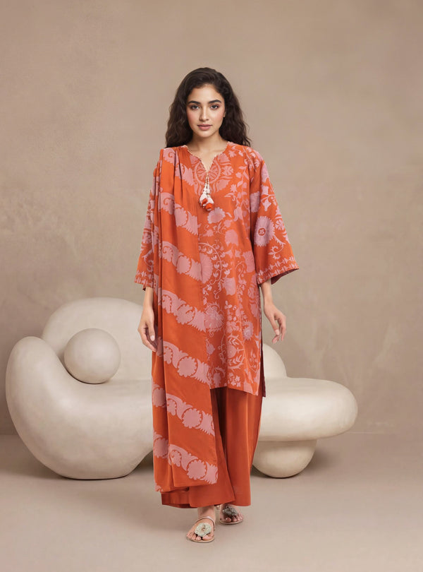 Rust-Jacquard-3 Piece (WP3PSBW25B10N50)