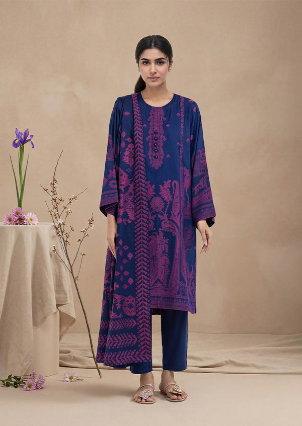Blue-Jacquard-3 Piece (WP3PSBW25B10N52)