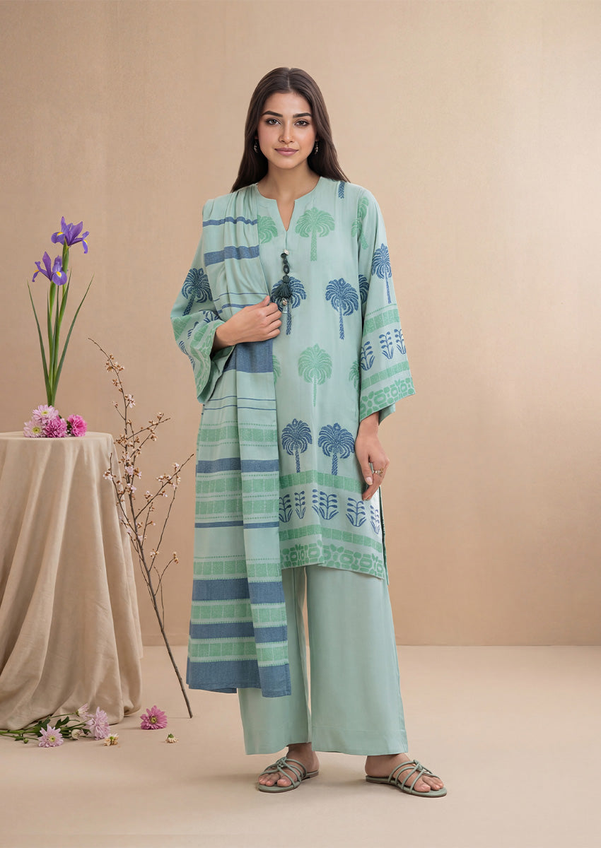 Bonanza Satrangi Aqua-Jacquard-3 Piece (WP3PSBW25B10N53), view 1