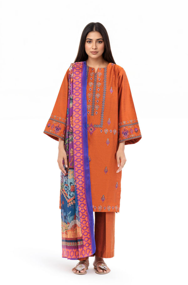 Rust-Cotton-Silk-3 Piece (WP3PSBW25B11D36)