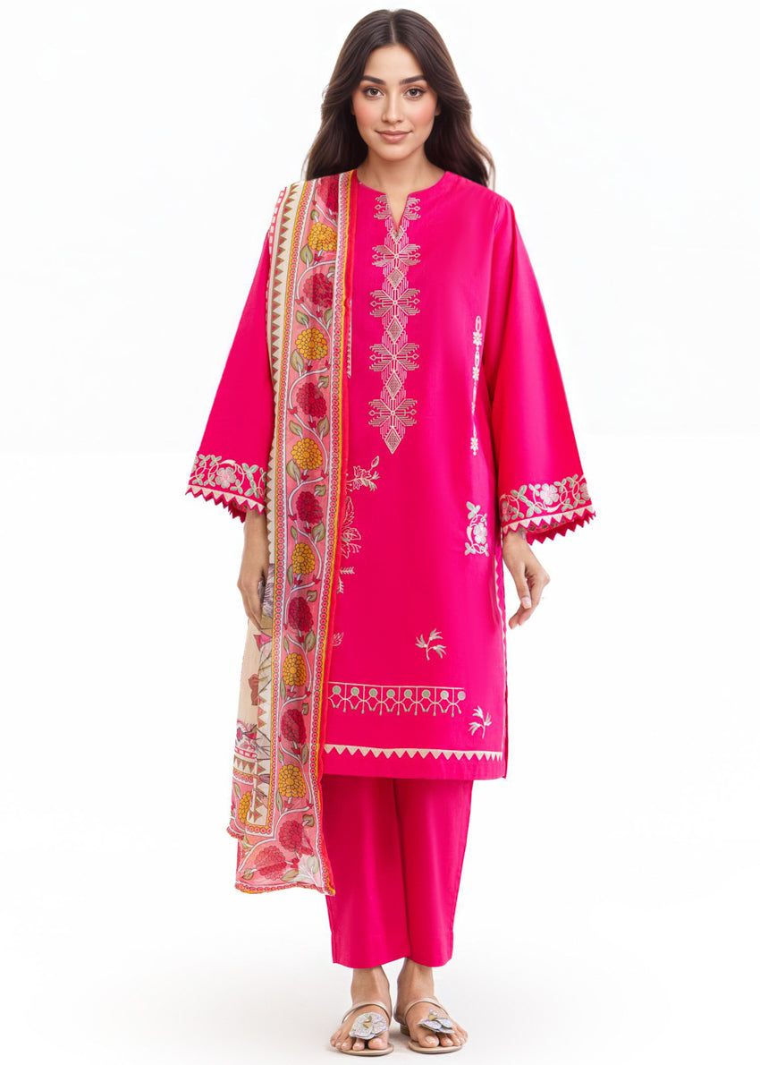 Bonanza Satrangi D-Pink-Cambric-3 Piece (WP3PSBW25B1J20), view 1