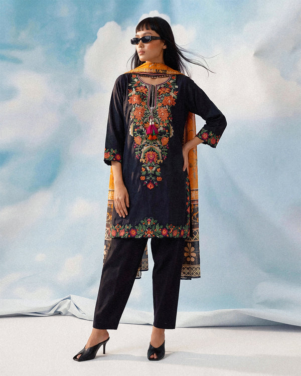 Black-Jacquard-3 Piece (WP3PSBW25B9O49)