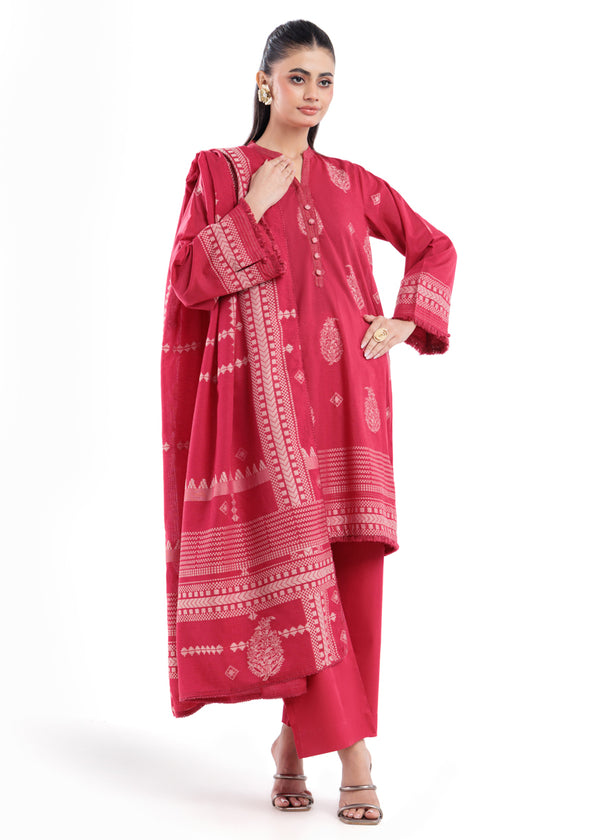 T-Red-Jacquard-3 Piece (WP3PSBW25B9O51)