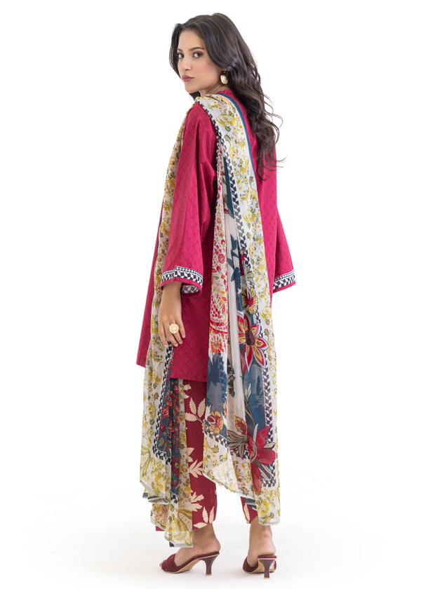 Maroon-Dobby-3 Piece (WP3PSBW25HR9O15)