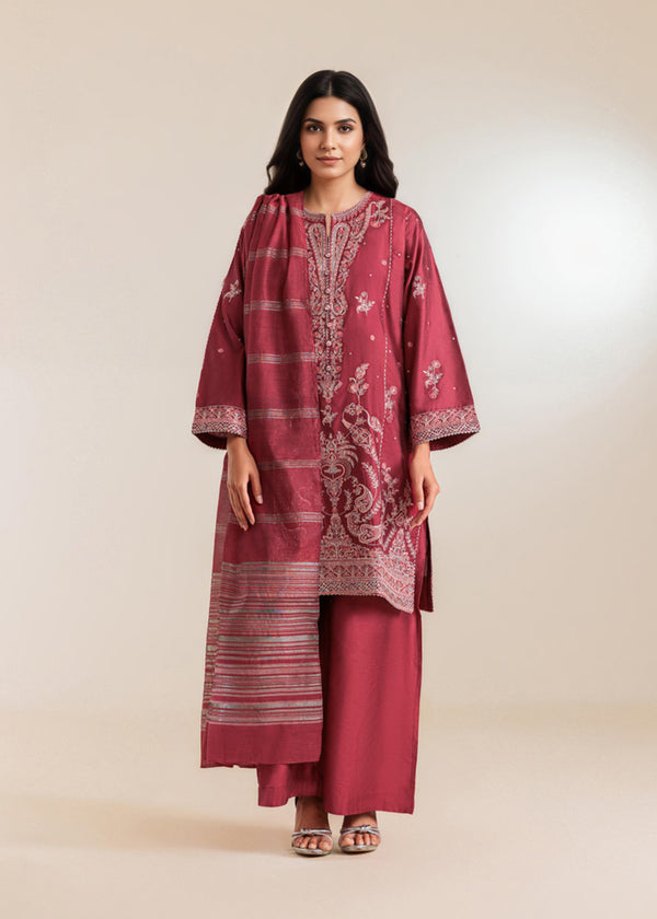 Pink-Cotton-3 Piece (WP3PSFS26F2M7)