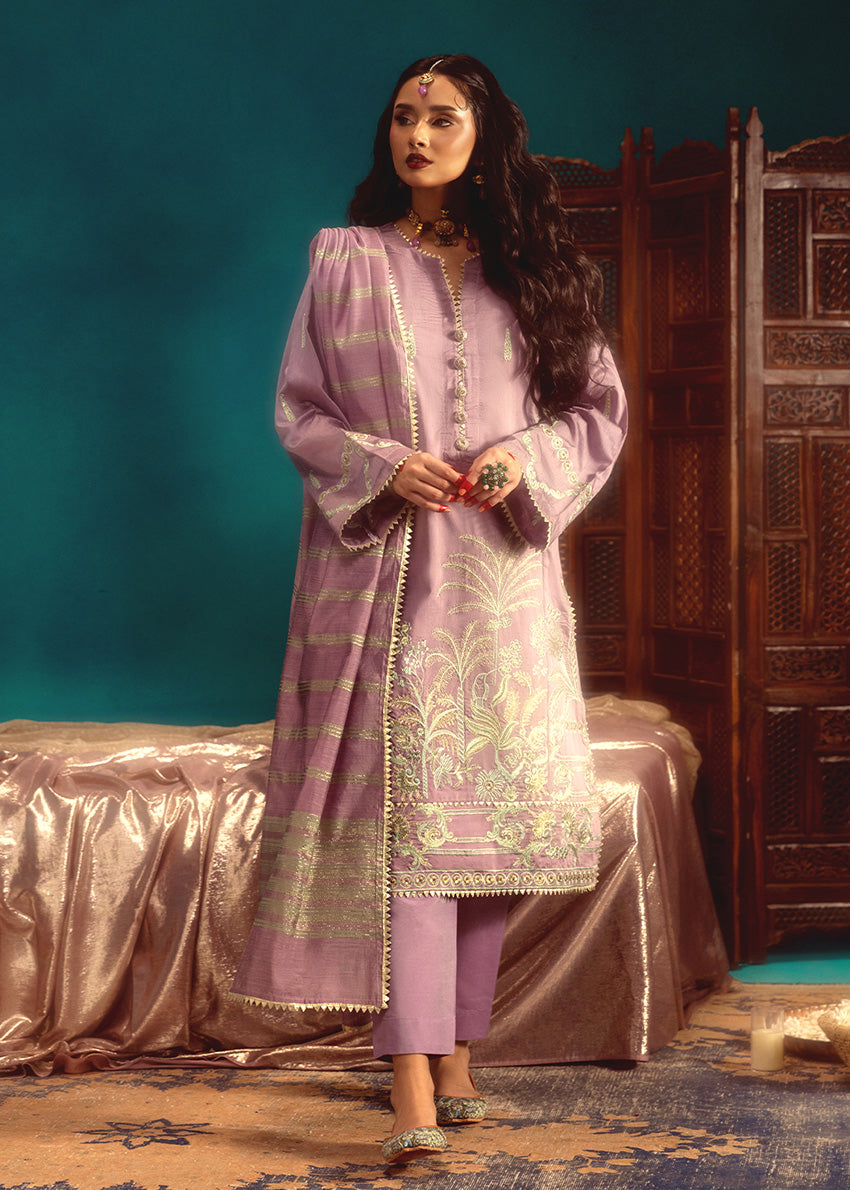 Bonanza Satrangi Lilac-Cotton-Silk-3 Piece (WP3PSFW25F10N4), view 1