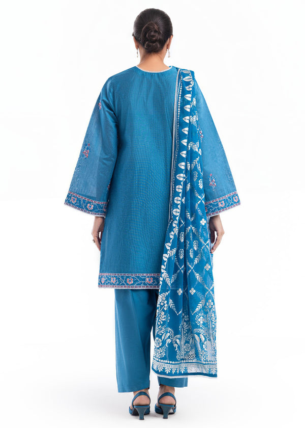 Cyan-Dyed Cotton-3 Piece (WP3PSFW25F11D3)