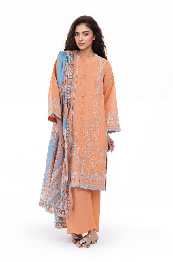 Peach-Cotton-Silk-3 Piece (WP3PSSW25S10N1)