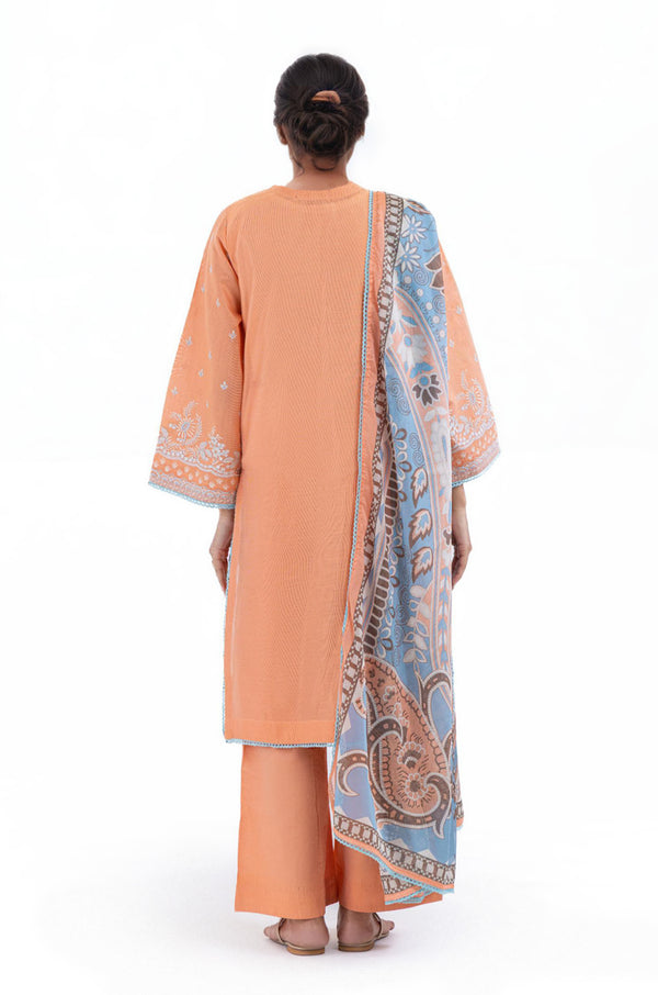 Peach-Cotton-Silk-3 Piece (WP3PSSW25S10N1)