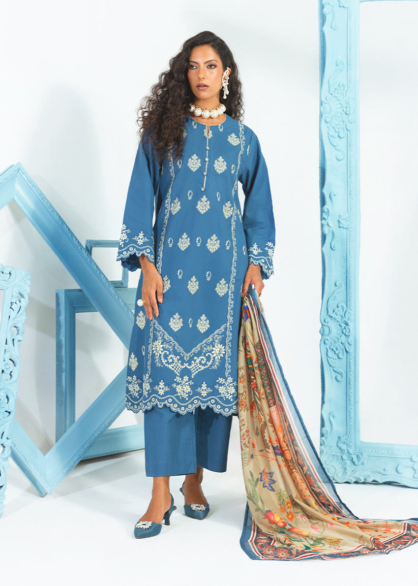 Bonanza Satrangi S-Blue-Slub-3 Piece (WP3PSSW25S1J5), view 1
