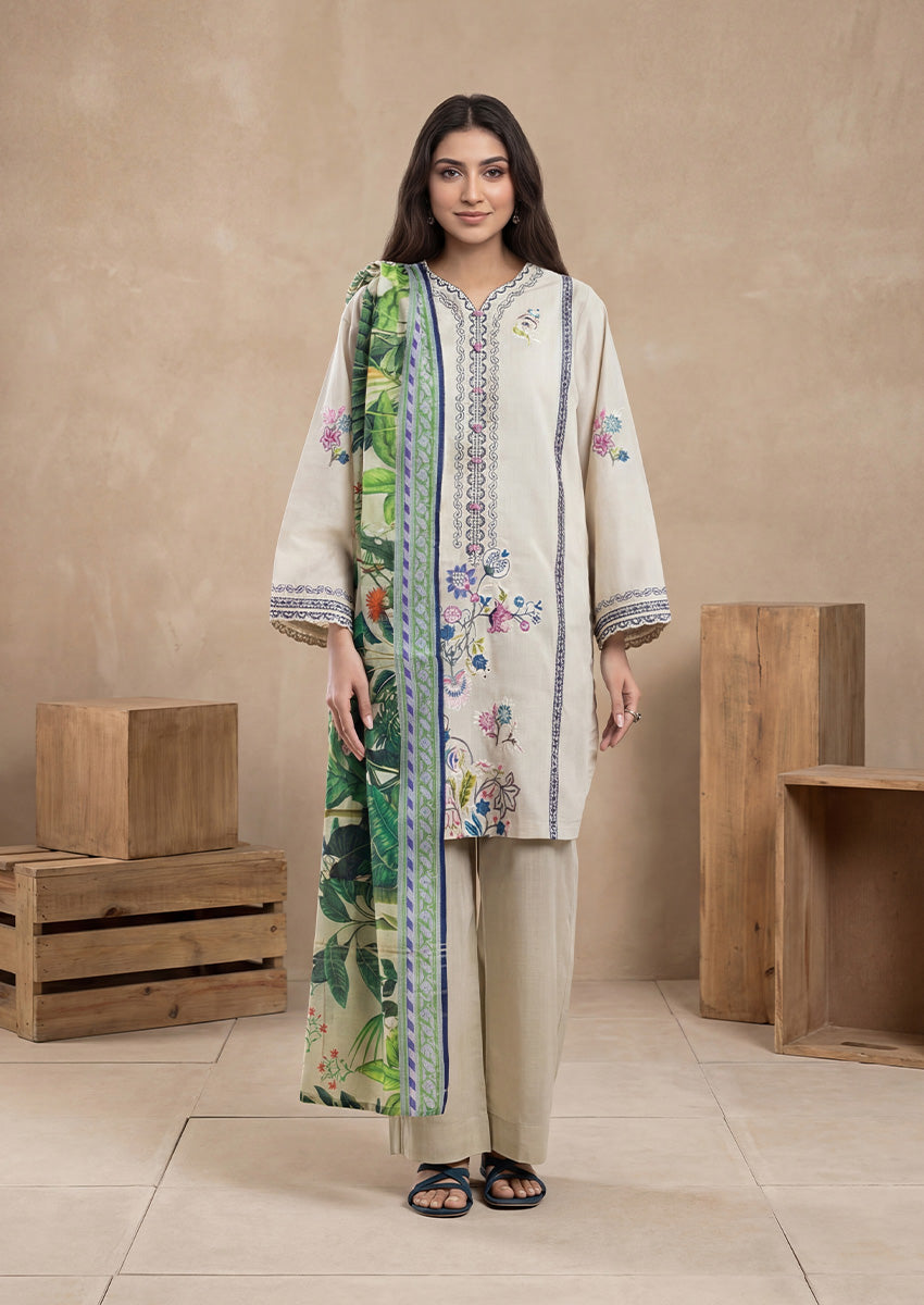 Bonanza Satrangi Beige-Slub-3 Piece (WP3PSSW25S9O2), view 1