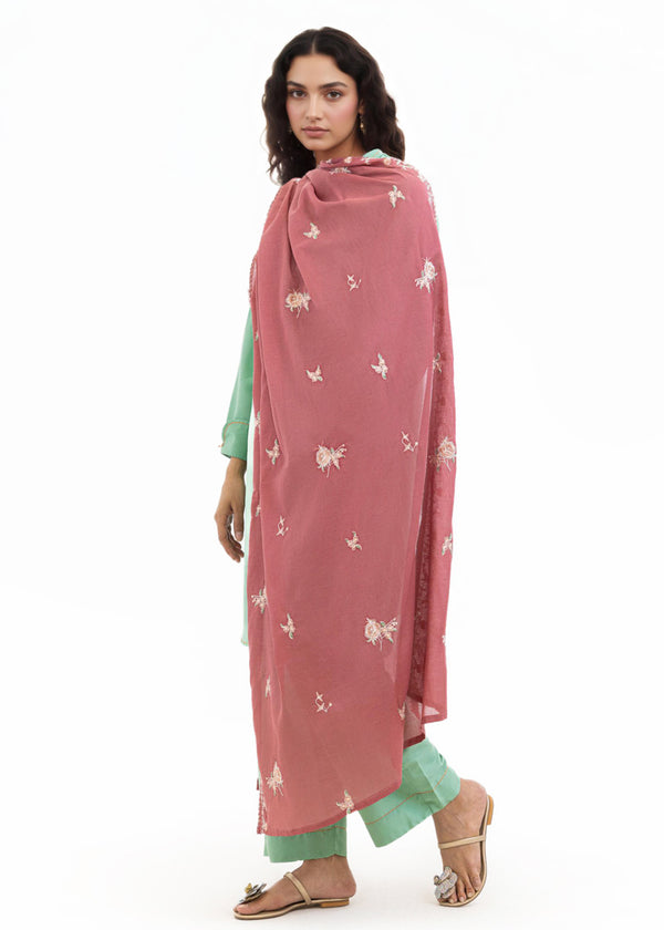 Dyed Cambric Dupatta - (WPDUSBS26F1)