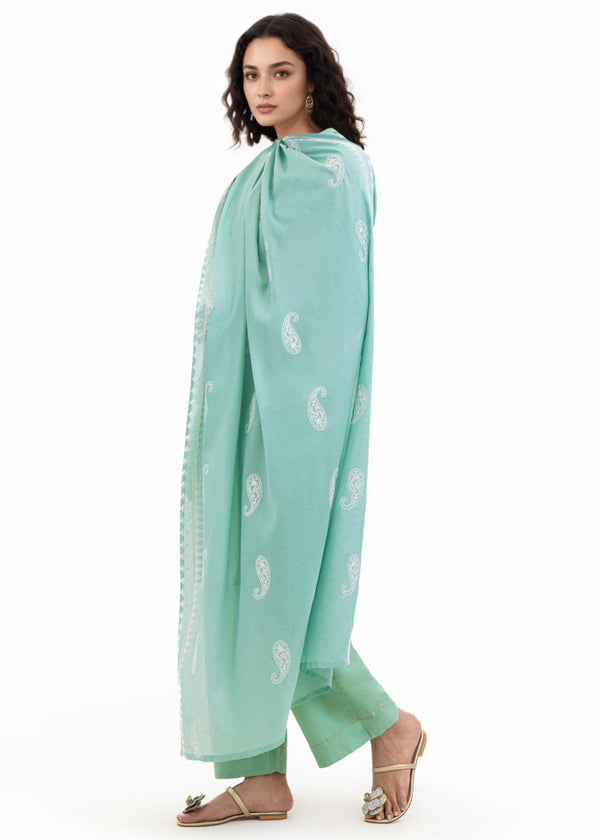 Dyed Cambric Dupatta - (WPDUSBS26F3)