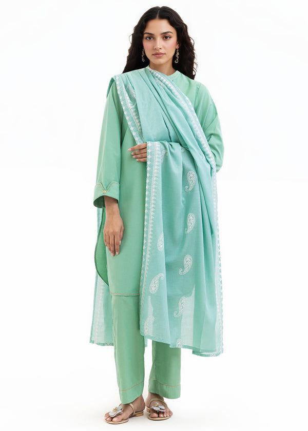 Dyed Cambric Dupatta - (WPDUSBS26F3)