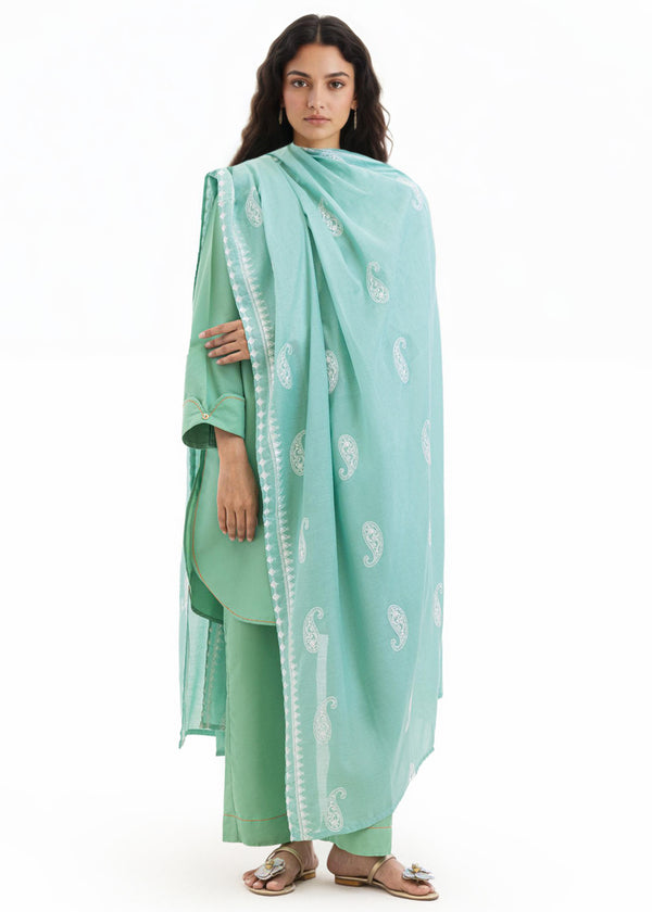 Dyed Cambric Dupatta - (WPDUSBS26F3)