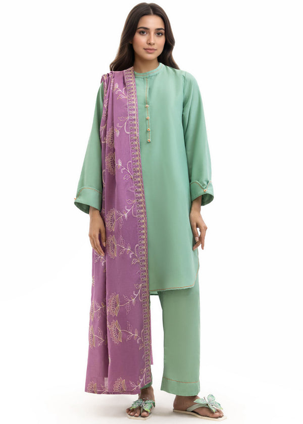 Dyed Cambric Dupatta - (WPDUSBS26F5)