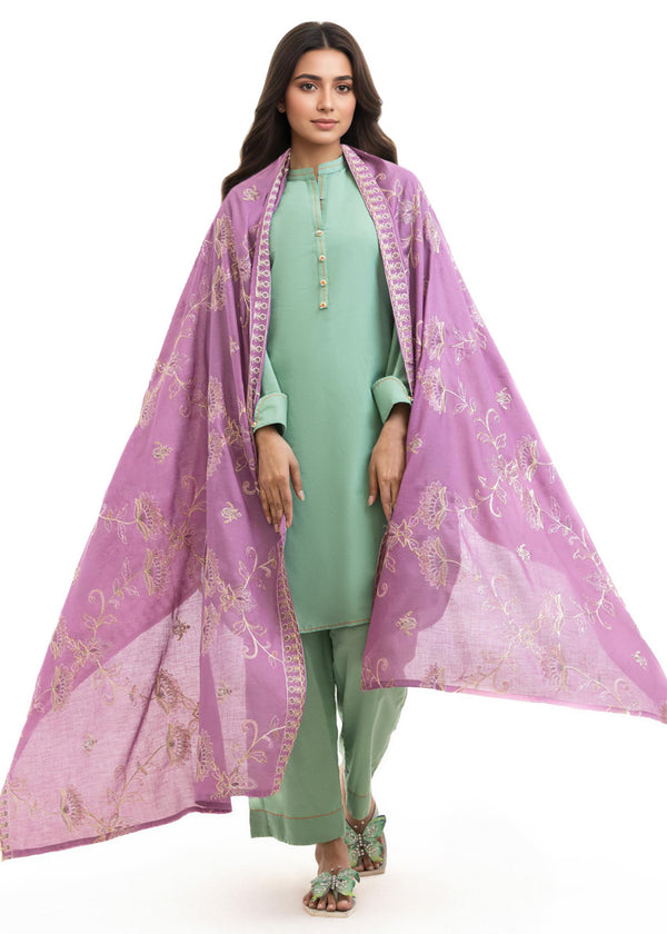 Dyed Cambric Dupatta - (WPDUSBS26F5)