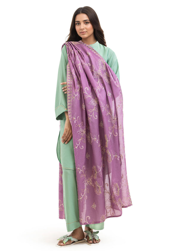 Dyed Cambric Dupatta - (WPDUSBS26F5)