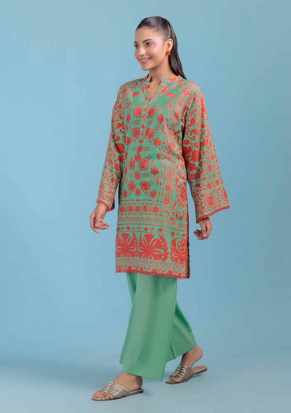 L-Green-Cambric-1 Piece (WPS251P2013)