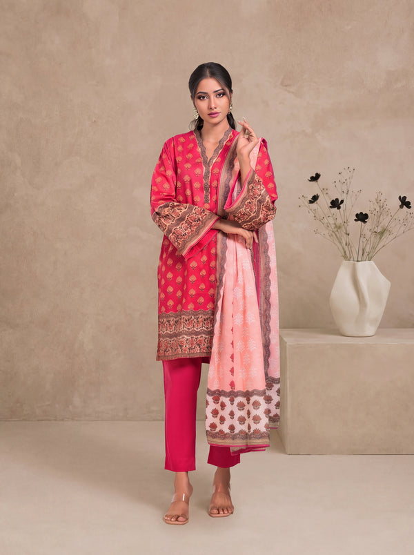 D-Pink-Lawn-3 Piece (WPS25P3098)