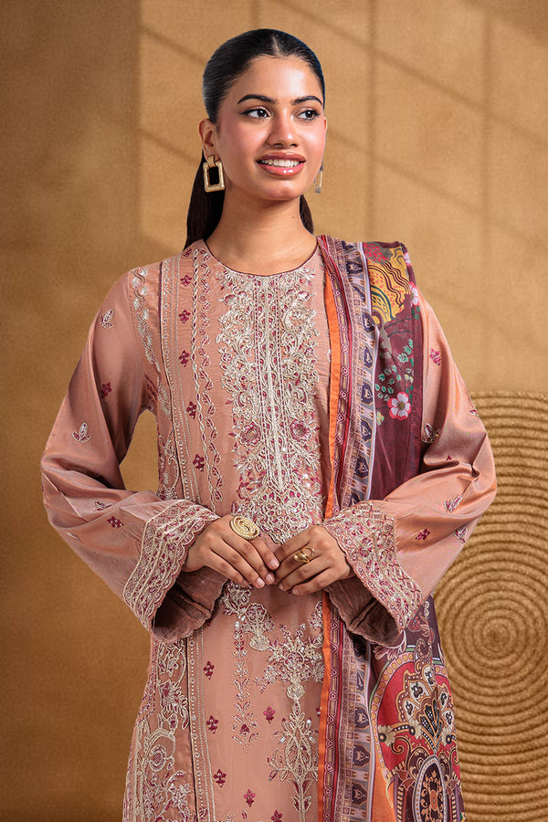 Brown-Cotton Silk-3 Piece (WPS25FE3025)