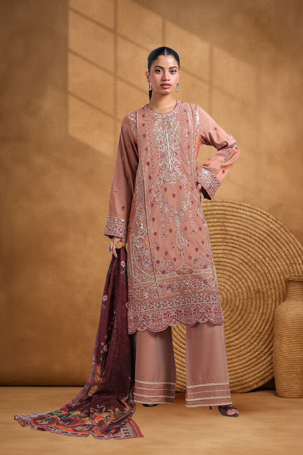 Brown-Cotton Silk-3 Piece (WPS25FE3025)