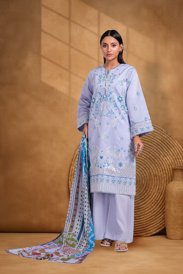 Lilac-Cotton Net-3 Piece (WPS25FE3043)