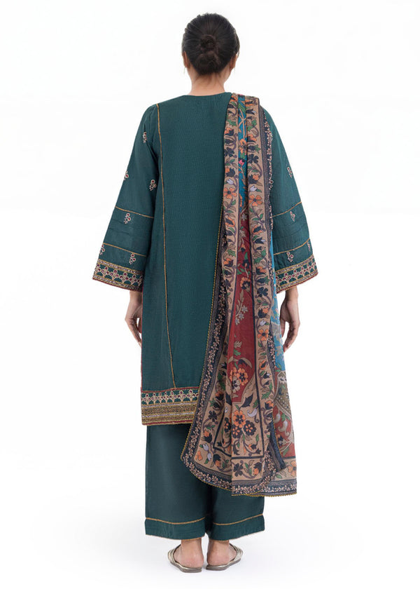 Green-Cotton-Silk-3 Piece (WPS25FE3053)