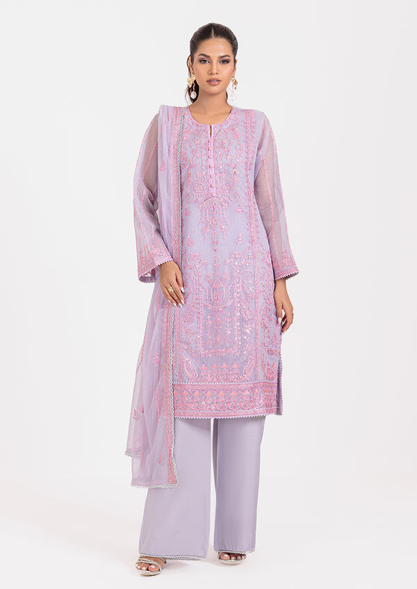 Lilac-Textured Net -3 Piece (WPS25FE3058)