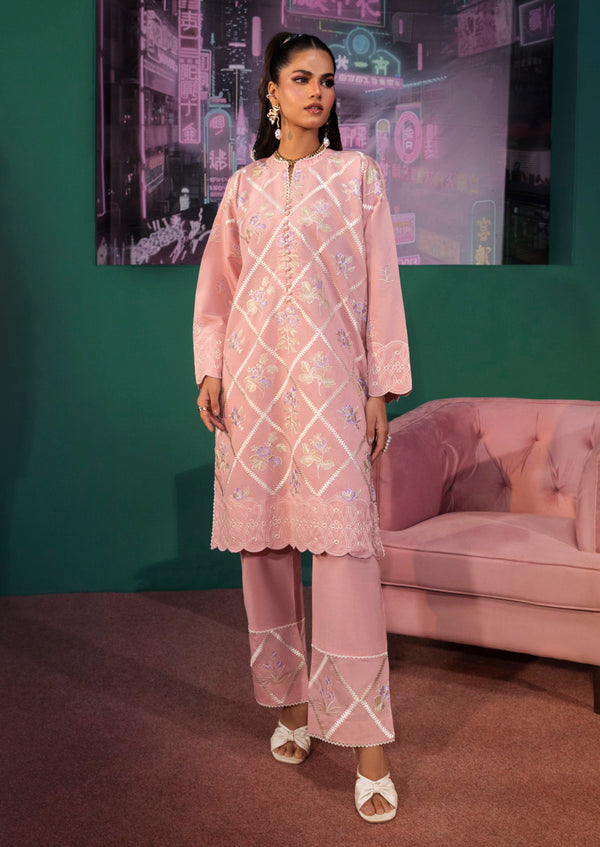 Peach-Cotton Silk-2 Piece (WPS25SE2024)