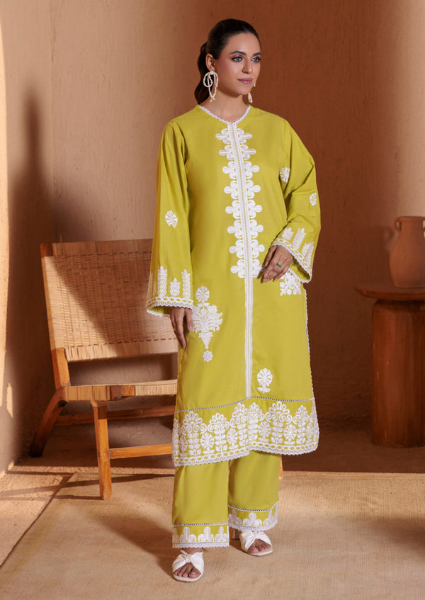L-Green-Cambric-2 Piece (WPS25SE2032)