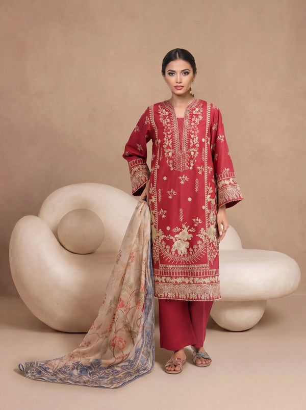 Red-Dobby-3 Piece (WPS25SE3014)