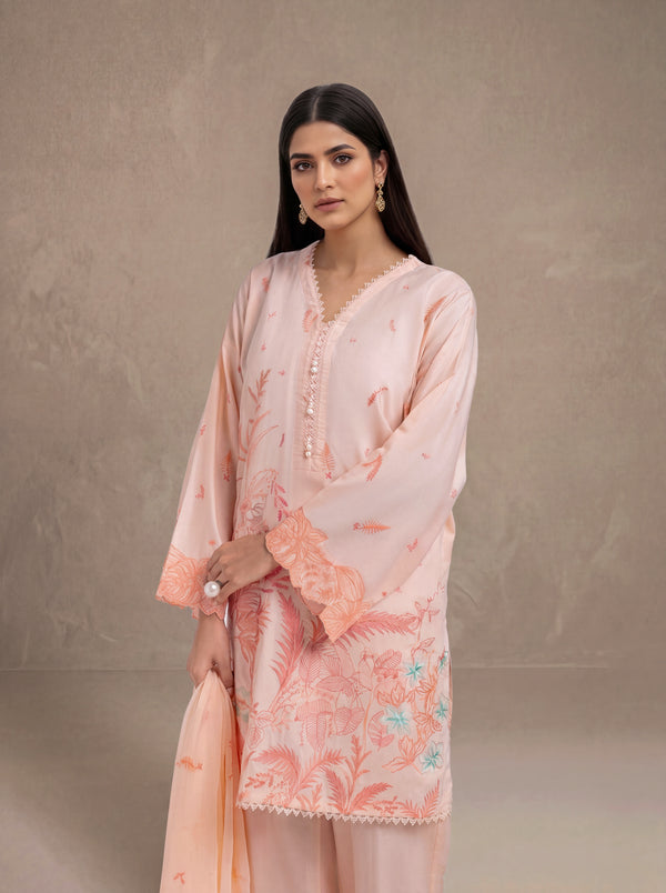 L-Peach-Cambric-3 Piece (WPS25SE3107)