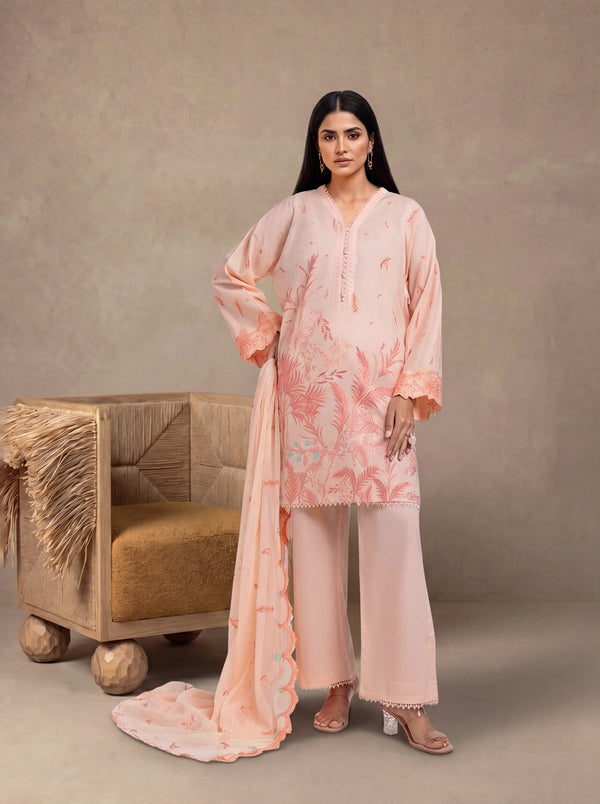 L-Peach-Cambric-3 Piece (WPS25SE3107)