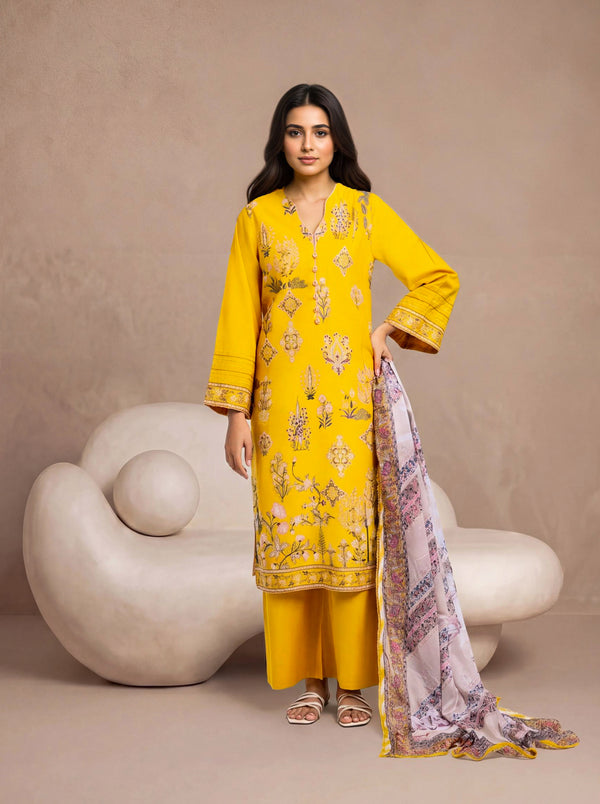 Mustard-Cambric-3 Piece (WPS25SE3110)