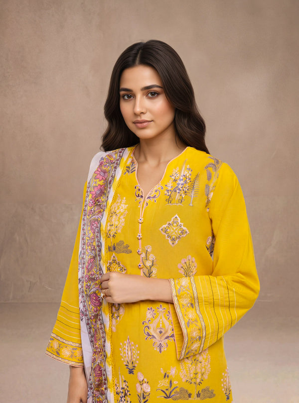 Mustard-Cambric-3 Piece (WPS25SE3110)