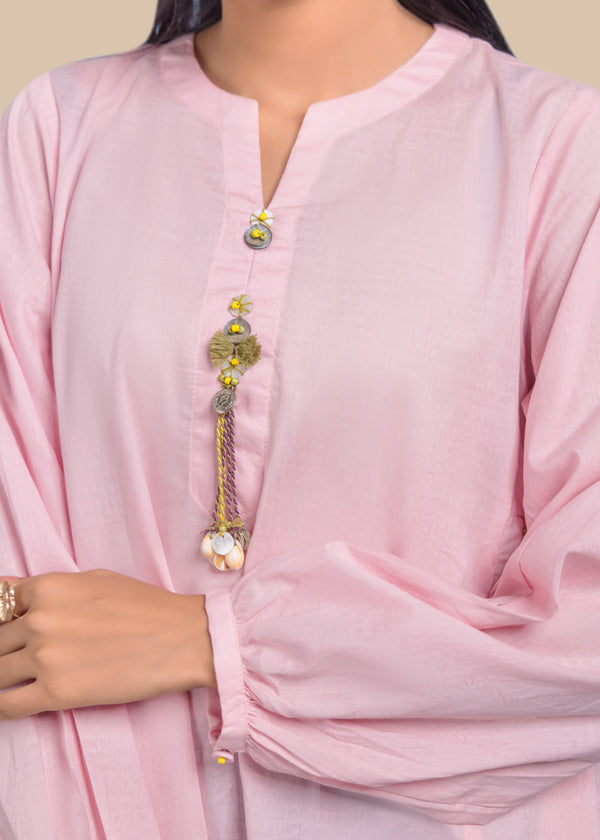 B-Pink-Jacquard-1 Piece (WPS25SL1030)